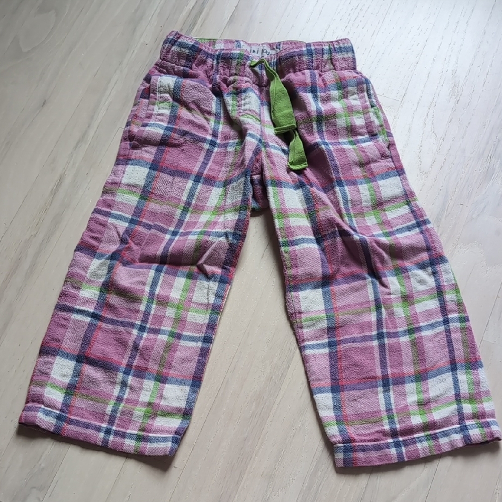 4/$20 Boden Pink and Green Plaid flannel Pajama Bottoms